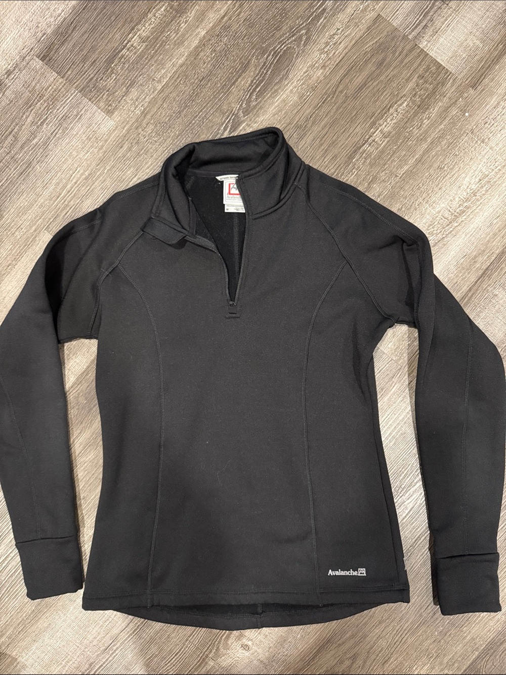 Avalanche Black Women's Half-Zip Performance Pullover